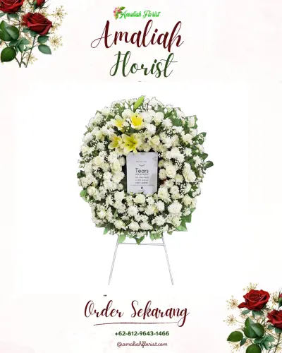 Krans Bunga Duka Cita di Seraya Timur
